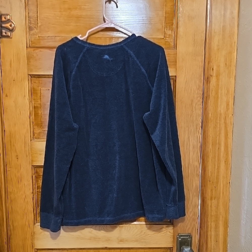 Tommy Bahama Blue Crewneck Sweater Long Sleeves L - Picture 4 of 6